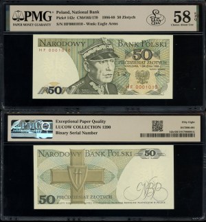 Polsko, 50 zlotých, 1.12.1988