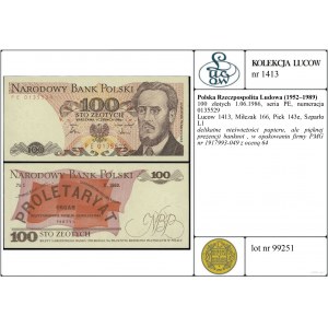 Polska, 100 złotych, 1.06.1986
