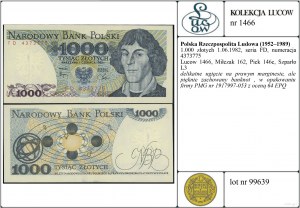 Polsko, 1 000 PLN, 1.06.1982