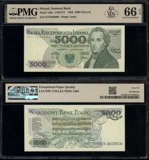 Poland, 5,000 zloty, 1.12.1988