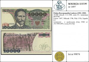 Poland, 10,000 zloty, 1.12.1988