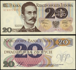 Poland, 20 zloty, 1.06.1982
