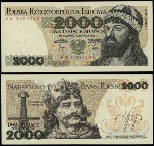 Poland, 2,000 zloty, 1.06.1982