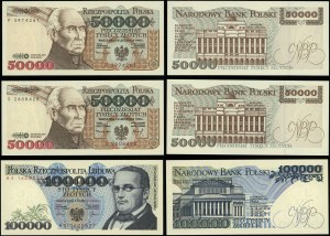 Poland, set of 3 banknotes, 1990-1993