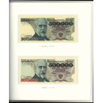Polska, książeczka z banknotami Polskie banknoty obiegowe z lat 1975 - 1996