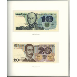 Polska, książeczka z banknotami Polskie banknoty obiegowe z lat 1975 - 1996
