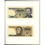 Polska, książeczka z banknotami Polskie banknoty obiegowe z lat 1975 - 1996
