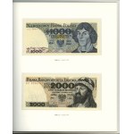 Polska, książeczka z banknotami Polskie banknoty obiegowe z lat 1975 - 1996