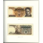 Polska, książeczka z banknotami Polskie banknoty obiegowe z lat 1975 - 1996