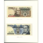 Polska, książeczka z banknotami Polskie banknoty obiegowe z lat 1975 - 1996