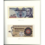 Polska, książeczka z banknotami Polskie banknoty obiegowe z lat 1975 - 1996