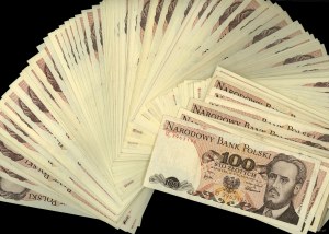 Poland, set of 179 banknotes, 1975-1988