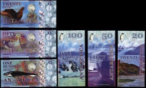 Antarctica, set of 6 bills