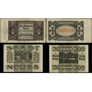 Niemcy, zestaw 5 banknotów, 1923