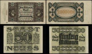 Germany, set of 5 banknotes, 1923