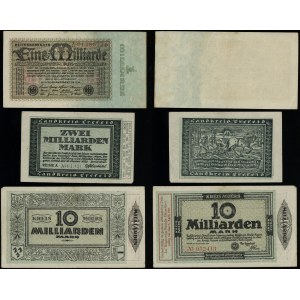 Niemcy, zestaw 5 banknotów, 1923