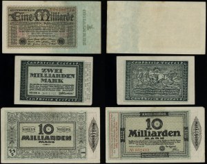 Germany, set of 5 banknotes, 1923