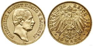 Germany, 10 marks, 1907 E, Muldenhütten