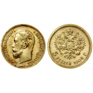 Rosja, 5 rubli, 1904 AP, Petersburg