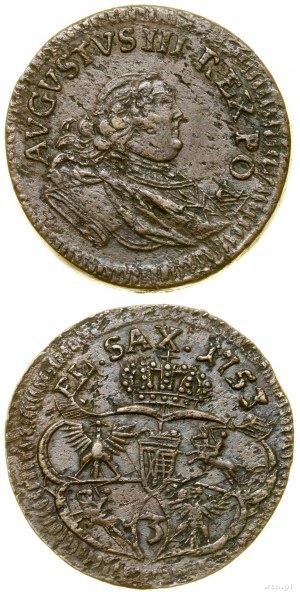 Poland, penny (3 shekels), 1753, Gubin or Grünthal