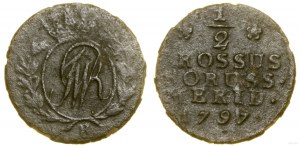 Poland, 1/2 a penny, 1797 B, Wrocław