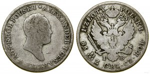 Poland, 1 zloty, 1825 IB, Warsaw