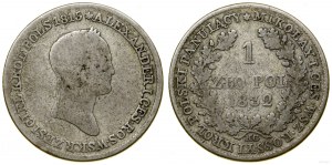 Poland, 1 zloty, 1832, Warsaw