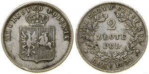 Poland, 2 zloty, 1831 KG, Warsaw