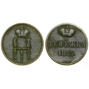 Polska, dienieżka, 1855 BM, Warszawa