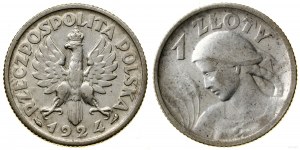 Poland, 1 zloty, 1924, Paris
