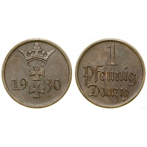 Polska, 1 fenig, 1930, Berlin - FAŁSZYWY