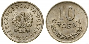 Poland, 10 pennies, 1949, Kremnica
