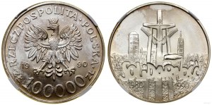 Poland, 100,000 zloty, 1990, USA