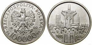 Poland, 100,000 zloty, 1990, USA