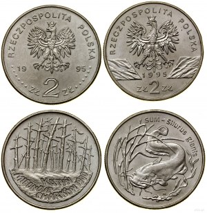 Poland, 2 x 2 gold set, 1995, Warsaw