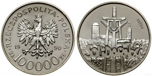 Polsko, 100 000 PLN, 1990, Varšava