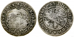 Silesia, 3 krajcars, 1655, Brzeg
