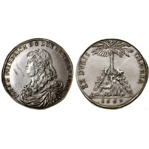 Niemcy, talar (Palmbaumtaler), 1667, Clausthal