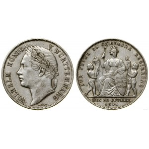 Niemcy, gulden, 1841, Stuttgart