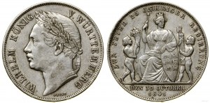 Germany, guilder, 1841, Stuttgart