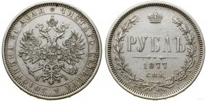 Russia, ruble, 1877 СПБ HI, St. Petersburg