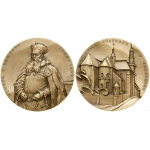 Polska, medal z serii królewskiej Oddziału Koszalińskiego PTN - Henryk I Brodaty, 1990, Warszawa