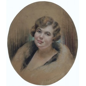 Henryk Krystian Wiercieński, Portrait de la comtesse Alicja Litow, 1933