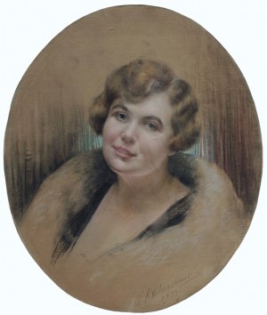 Henryk Krystian Wiercieński, Portrait of Countess Alicja Litow, 1933