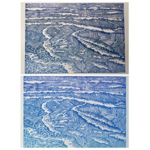 Patrycja Godula, Sea 2 linocuts