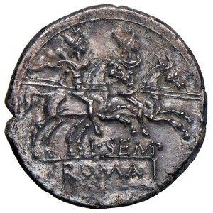 Monnaies romaines République - Sempronia - L. Sempronius Pythius - Denarius (14...