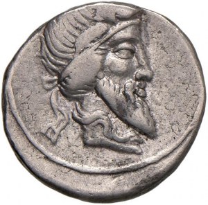 Roman coins Republic - Titia - Q. Titius - Denarius (90 B.C.) Head d...