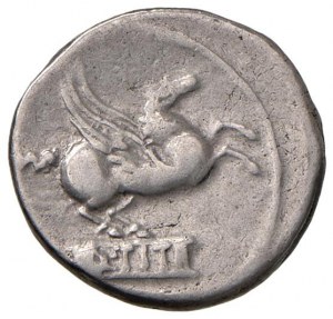 Roman coins Republic - Titia - Q. Titius - Denarius (90 B.C.) Head d...