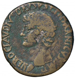 Roman coins Empire - Claudius (41-54) Sestertius in the name of Nero Cl...