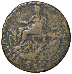 Roman coins Empire - Claudius (41-54) Sestertius in the name of Nero Cl...
